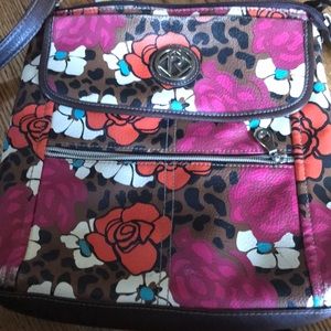 Fun flowered crossbody bag